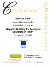 IEES 2007 Course Certificate